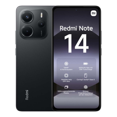 Xiaomi Redmi Note 14 6/128Gb Midnight Black, чёрный