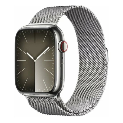 Apple Watch Series 9, 41 мм корпус из нержавеющей стали «Silver», ремешок Milanese Loop цвета «Silver»