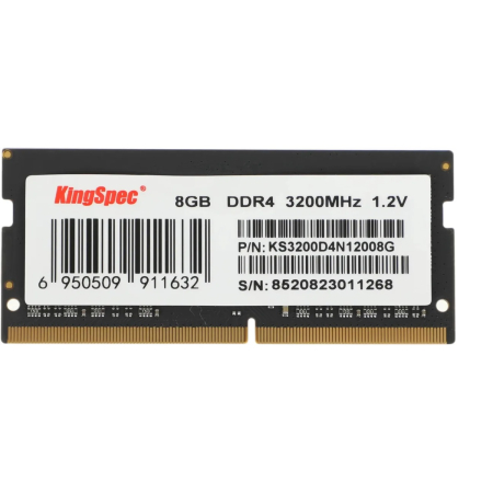 Оперативная память Kingspec (KS3200D4N12008G) DDR4 8GB 3200MHz SO DIMM 1x8