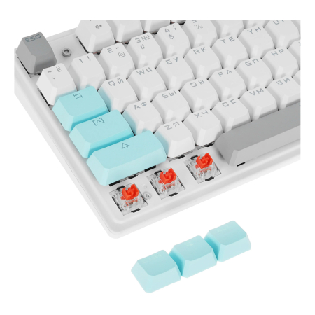 Клавиатура A4Tech Bloody S510N, USB for gamer LED (S510N) Icy White, белый