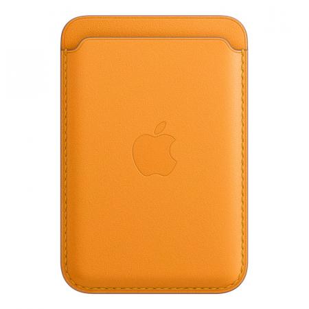 Чехол-бумажник Apple MagSafe для iPhone Golden orange, золотой апельсин