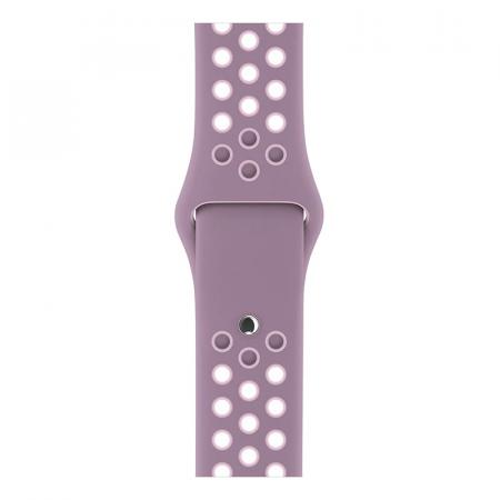 Ремешок Nike+ "Silicone Sport Band" Apple Watch 42/44 мм Фиолетово-бежевый