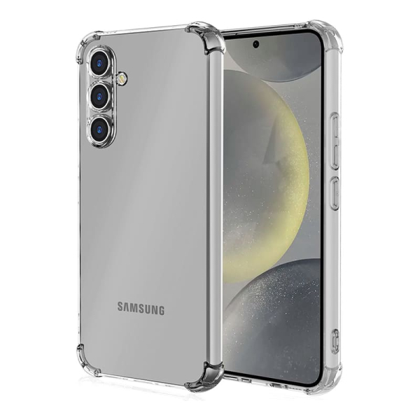 Чехол для Samsung Galaxy S24 с защитой камер, Прозрачный