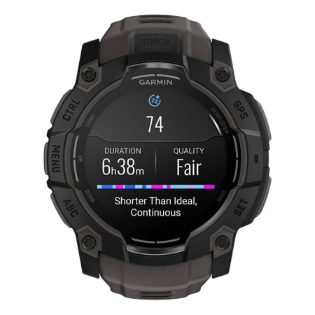Часы Garmin INSTINCT 3 AMOLED 50мм Black, черный с угольно-черным ремешком