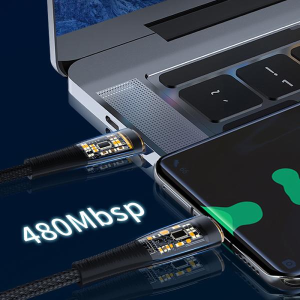 Кабель WiWU Type-C – Lightning Cable, 2m (TM02) Черный