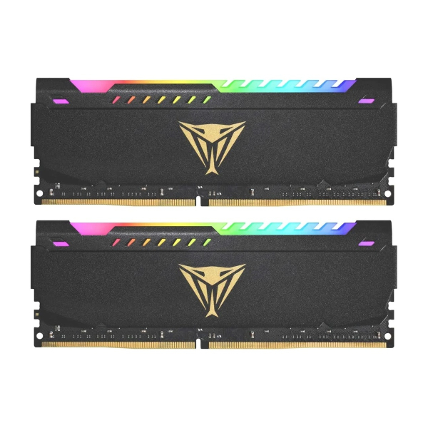 Оперативная память Patriot Viper Steel RGB PVSR464G320C8K DDR4 64GB 3200MHz CL18 DIMM 2x32 RGB