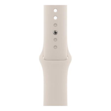 Apple Watch SE (2023), 40 мм корпус из алюминия цвета «Starlight», ремешок Sport Band размера S/M цвета «Starlight»