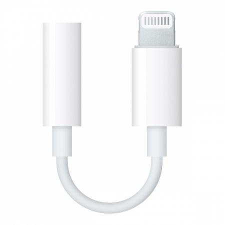 Переходник Apple Lightning - mini jack 3.5 Белый