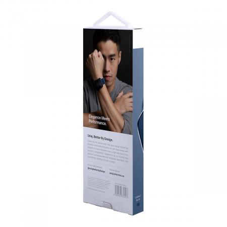 Ремешок UNIQ для Apple Watch 42/44/45 мм Dante Strap Mesh Steel (45MM-DANCBLU) Синий кобальт