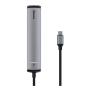 Переходник Baseus для MacBook HUB Mechanical eye 6в1 (USB/HDMI/Type-C/RJ45) (CAHUB-J0G) Deep Grey, темно-серый