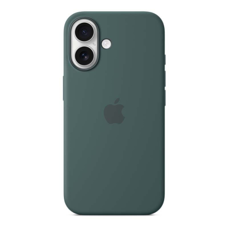 Чехол для iPhone 16 с MagSafe Silicone Case Dark Green, тёмно-зеленый