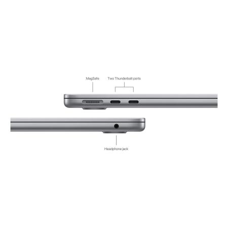 Apple MacBook Air 13" (M3, 8C CPU, 8C GPU, 2024) 8/256Gb SSD (MRXN3) «Space gray, «серый космос»»