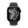 Apple Watch Series 11, 42 мм корпус из алюминия цвета «Jet Black», ремешок Sport Band размера M/L цвета «Black»