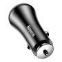 Автомобильное зарядное устройство Baseus 2 USB Quick Charge 18W Gentry Series Черный