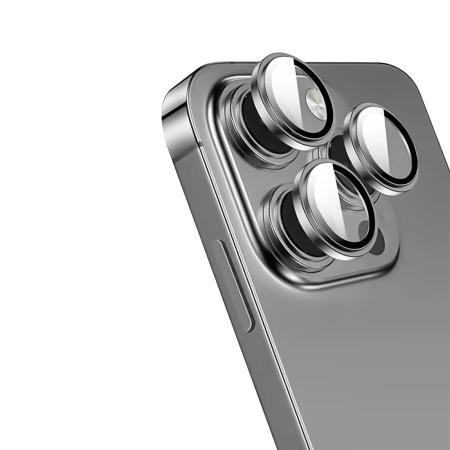 Защитное стекло для камеры iPhone 14 Pro/14 Pro Max SUPGLASS Anti Glare Camera lens glass (XC-31) Прозрачное с чёрной рамкой