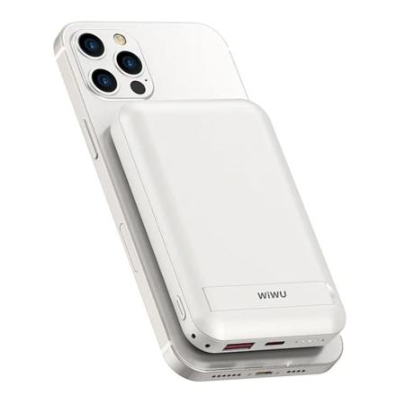 Внешний аккумулятор WiWU 10000mAh Snap Cube Mini Magnetic Wireless Power Bank 2Вт (SC10000WHT) Чёрный