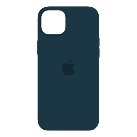 Чехол Silicone Case для Apple iPhone 15 Plus Синий омут