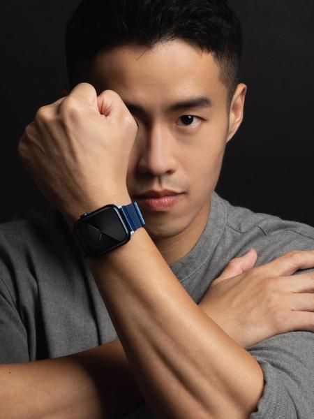 Ремешок UNIQ для Apple Watch 42/44/45 мм Dante Strap Mesh Steel (45MM-DANCBLU) Синий кобальт