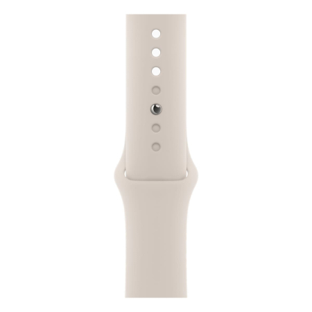 Apple Watch SE (2023), 44 мм корпус из алюминия цвета «Starlight», ремешок Sport Band размера M/L цвета «Starlight»