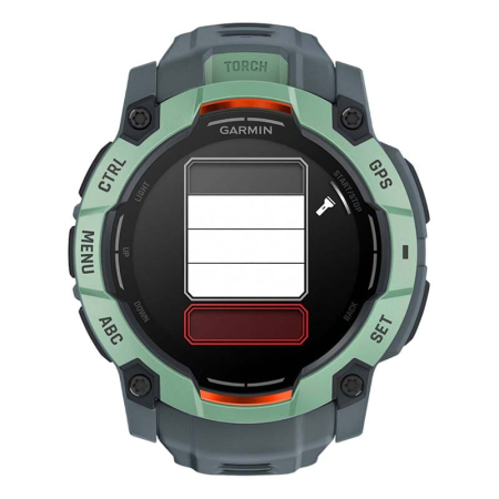 Часы Garmin INSTINCT 3 AMOLED 50мм Neo Tropic, зеленый с серым ремешком