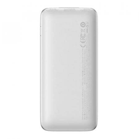 Внешний аккумулятор Baseus 10000mAh Bipow Pro Digital Display Fast Charge 22.5Вт с кабелем USB - Type-C PPBD2-1022 (PPBD040002) Серебристый